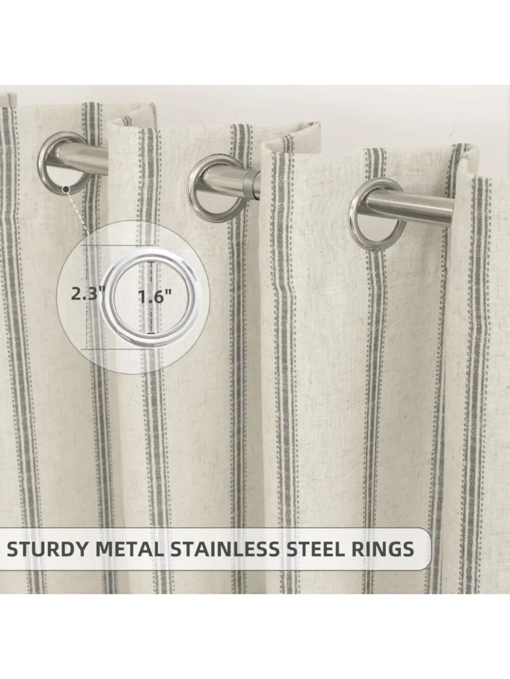 Farmhouse Linen Blackout Curtains - 84